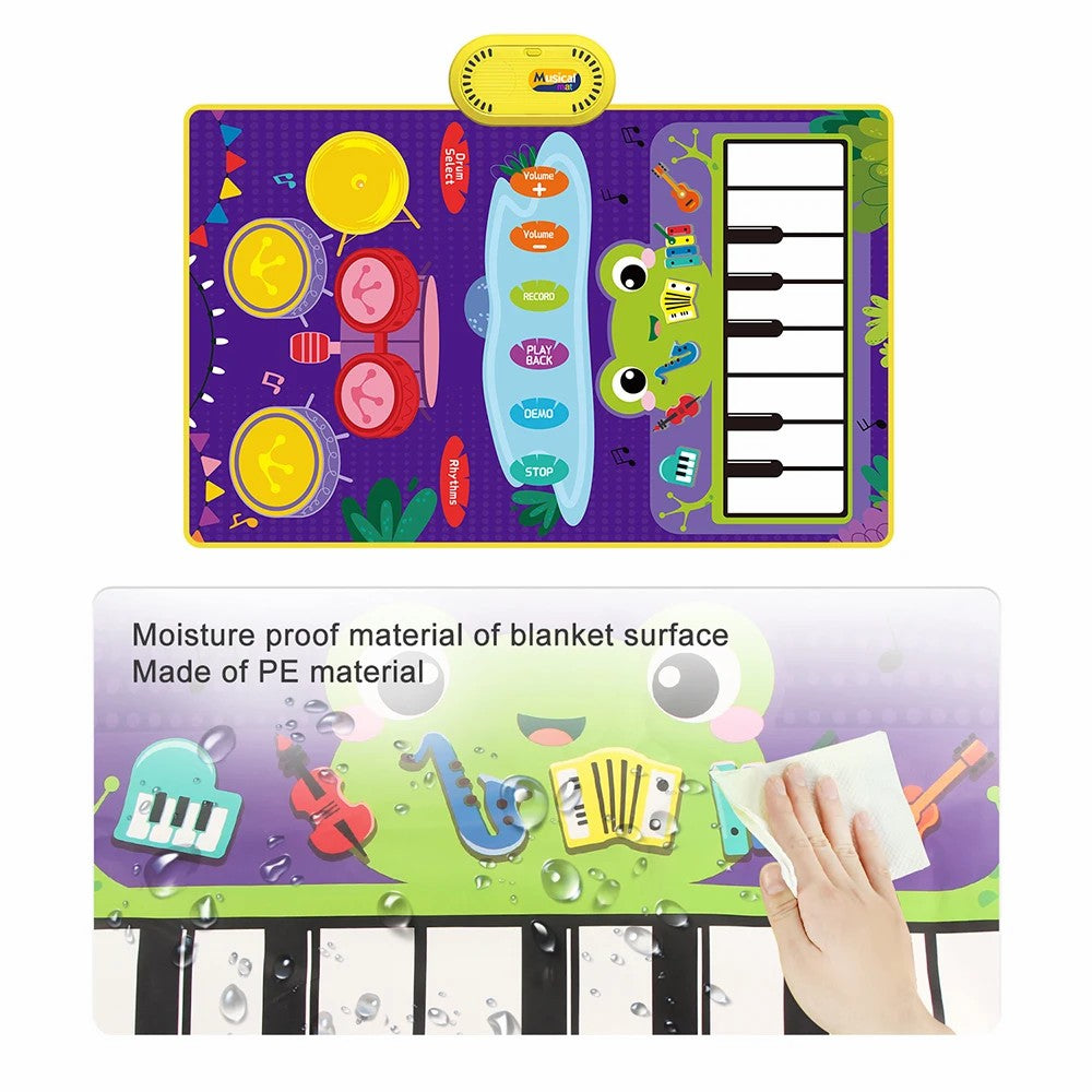 CP5929 Early Educational Toy Toddler Kid Piano Keyboard Drum Play Mat Music Blanket Baby Gift CP5929 Early Educational Toy Toddler Kid Piano Keyboard Drum Play Mat Music Blanket Baby Gift